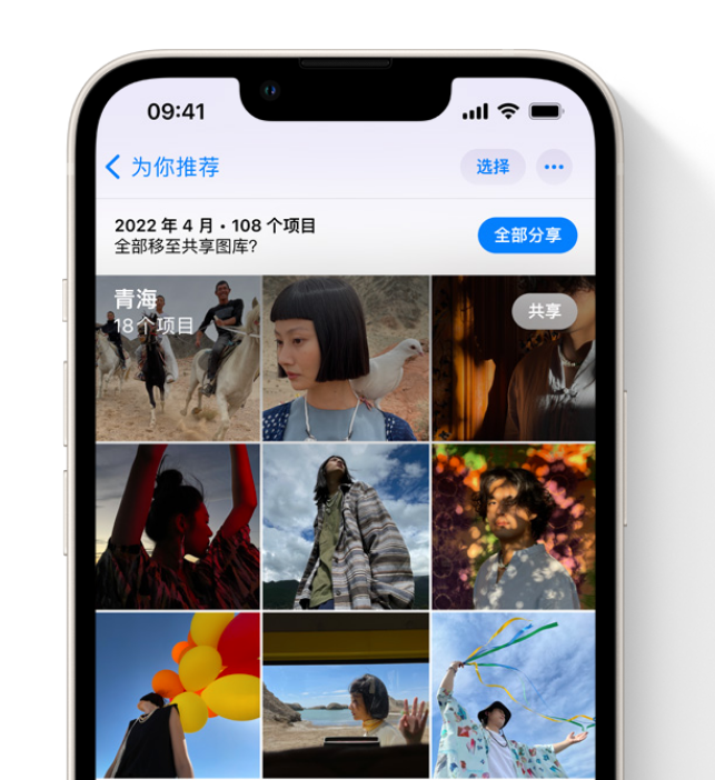 礼泉苹果维修网点分享在 iPhone 上使用共享图库 