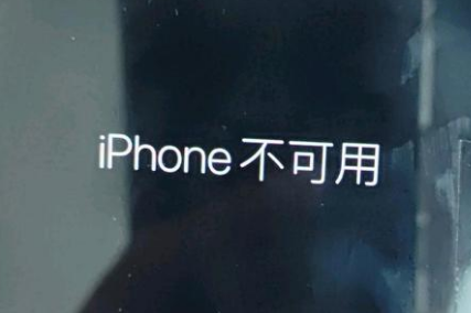 礼泉苹果服务网点分享锁屏界面显示“iPhone 不可用”如何解决 